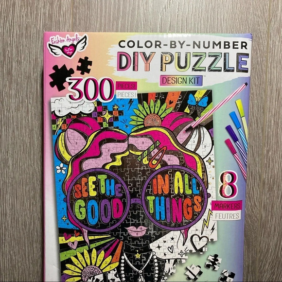 Bundle of 2 Fashion Angels Color-By-Number DIY Puzzles - Picture 10 of 13